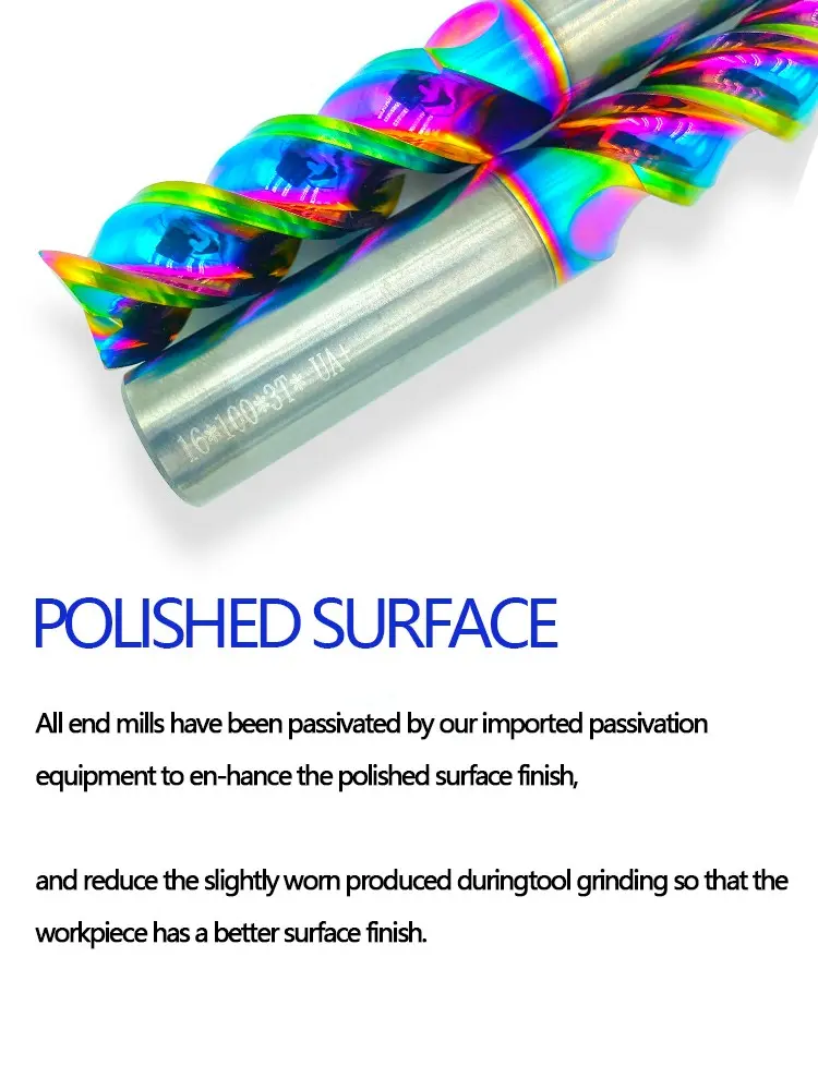 Colorful aluminum milling cutter Colorful aluminum milling cutter