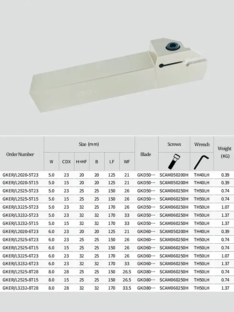 External cutting tool bar External cutting tool bar