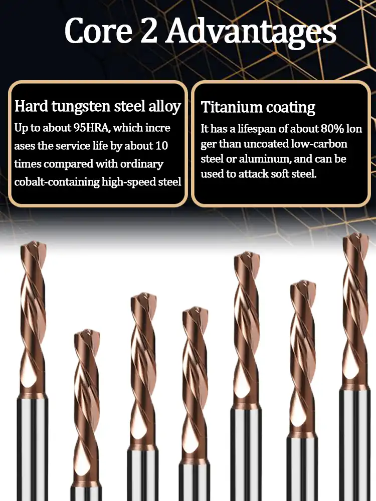 Carbide fixed shank twist drill Carbide fixed shank twist drill