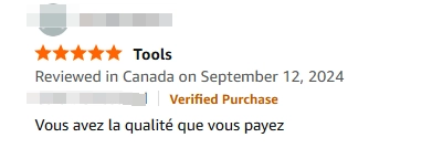 Good customer feedback