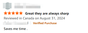 Good customer feedback