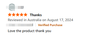 Good customer feedback