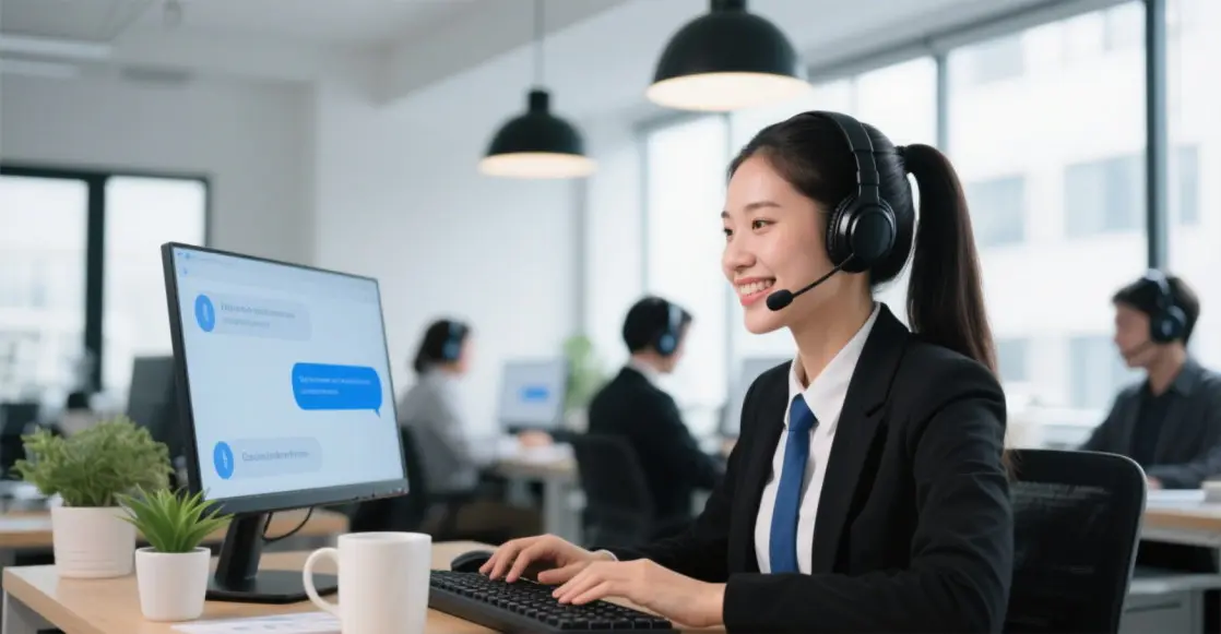Service client de l'entreprise