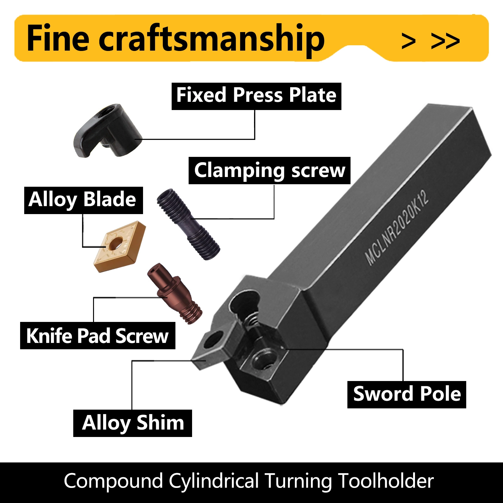Metal lathe cutting tools