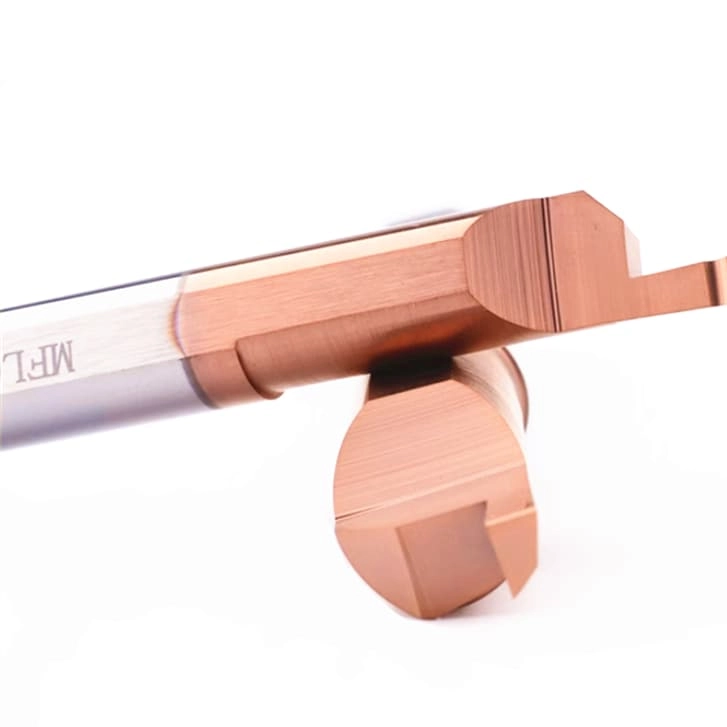 Axial grooving small hole boring tool
